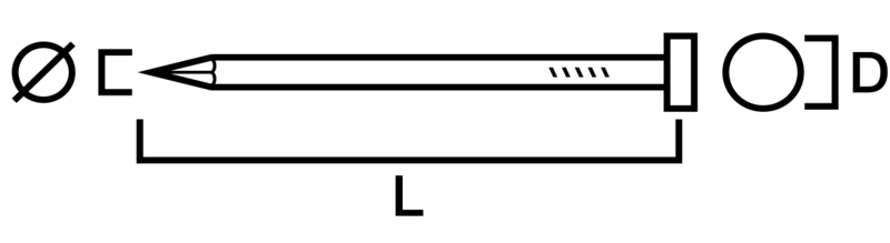 DYCKERT SIMPSON STRONG-TIE FÖRKOPPRAD 1,7X40MM 60ST