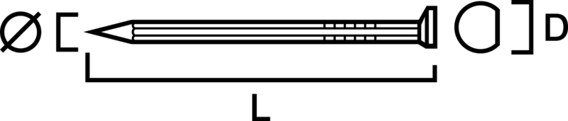 MASKINSPIK SIMPSON STRONG-TIE A34 VARMFÖRZINKAD RÄFFLAD STICKS 2,9X90MM 1000ST