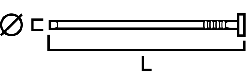 DYCKERT SIMPSON STRONG-TIE BANDAD 15DA ELFÖRZINKAD 1,8X63MM 4000ST