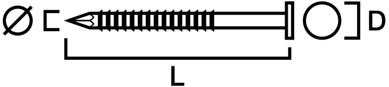 RÅSPONTSPIK GUNNEBO FASTENING VFTB15 50x2,5, 2000ST