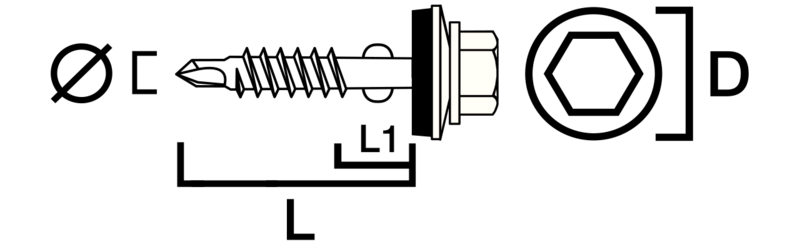 PLASTTAKSKRUV SIMPSON STRONG-TIE ELFÖRZINKAD TRÄ BORRSPETS 4,8-35 25ST SB