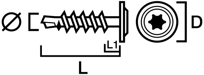 MONTAGESKRUV SIMPSON STRONG-TIE UNIVERS IMPREG+ BORRSP STÅL/TRÄ 4,8X50 250ST
