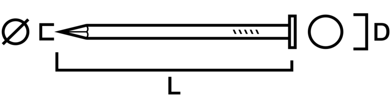 SPIK ALUMINIUM RUND FLATHUVAD 75-3,0 RUND FLATHUVUD PAKET