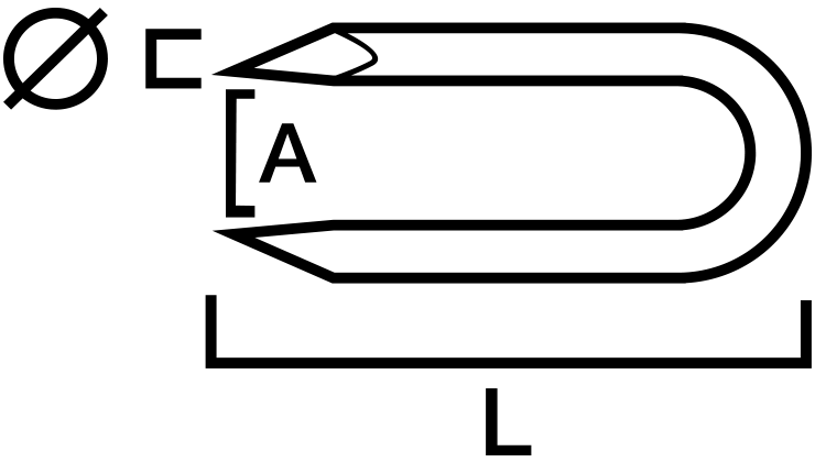 KRAMPA SIMPSON STRONG-TIE AZ VARMFÖRZINKAD UTVÄNDIG TRÄ 2,75X30MM 500ST