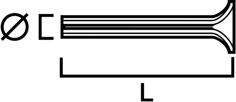 EXPANDERSPIK SIMPSON STRONG-TIE ELFÖRZINKAD STÅL/TRÄ 8X110MM 100ST