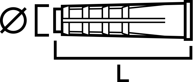 LÄTTBETONGPLUGG SIMPSON STRONG-TIE MEA 10X55MM 3ST