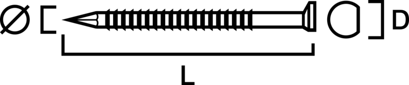 GOLVSPÅNSPIK GUNNEBO FASTENING EFZ 60-2,8 1700ST, PAPP