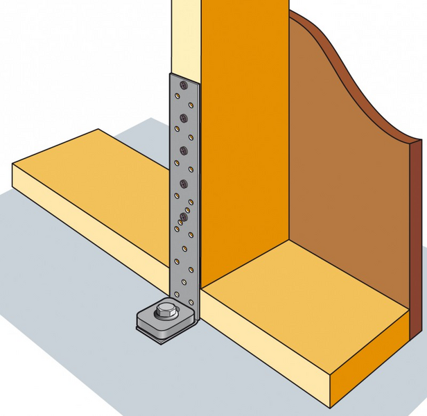 VINKELBESLAG SIMPSON STRONG-TIE AH 160X50X40X3, SST 50ST/FRP
