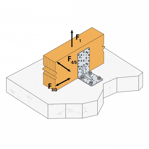 VINKELBESLAG SIMPSON STRONG-TIE 170X113X95X3, E20/3 SST 25ST/FRP