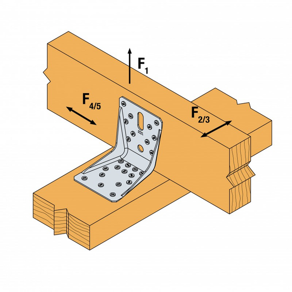 VINKELBESLAG SIMPSON STRONG-TIE ABR 100X100X90X2, SST FÖRSTÄRKT 50ST/FRP