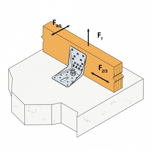 VINKELBESLAG SIMPSON STRONG-TIE ABR 100X100X90X2, SST FÖRSTÄRKT 50ST/FRP