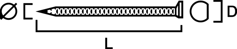 MASKINSPIK GUNNEBO FASTENING C34 VARMFÖRZINKAD, HUGGEN STICKS 3,1X90MM 1000ST