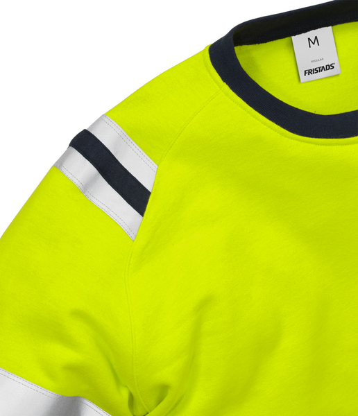 SWEATSHIRT FRISTADS 7076 SFLH S GUL/BL