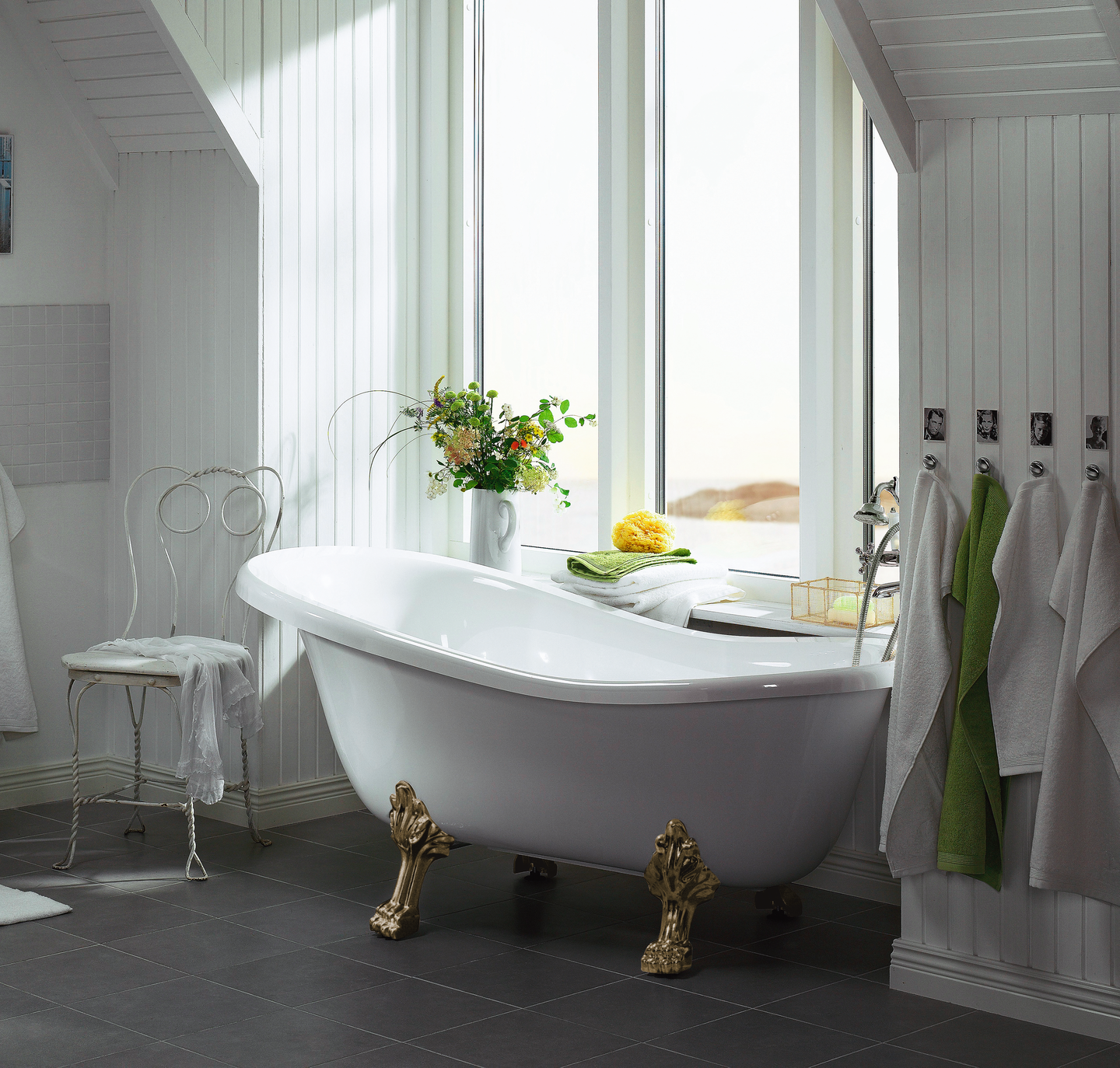 BADKAR HAFA QUEEN 1670 ANTIK, MÄSSING TASSAR