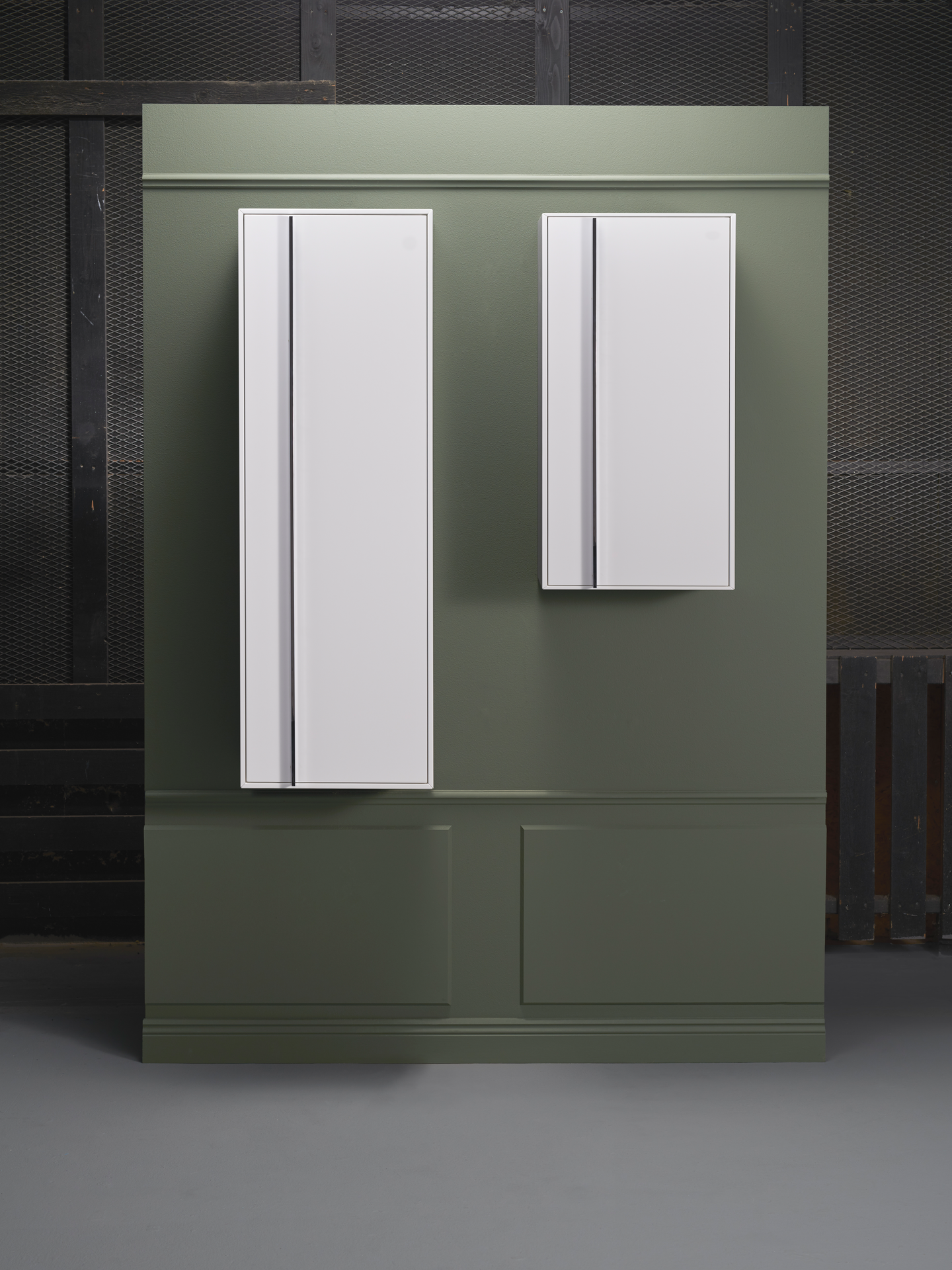 HALVSKÅP HAFA EDGE VIT PUSH-TO-OPEN