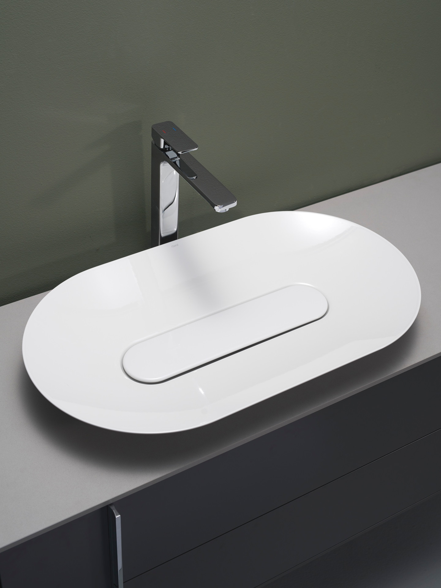 HANDFAT HAFA EDGE OVAL GLASERAT, STÅL