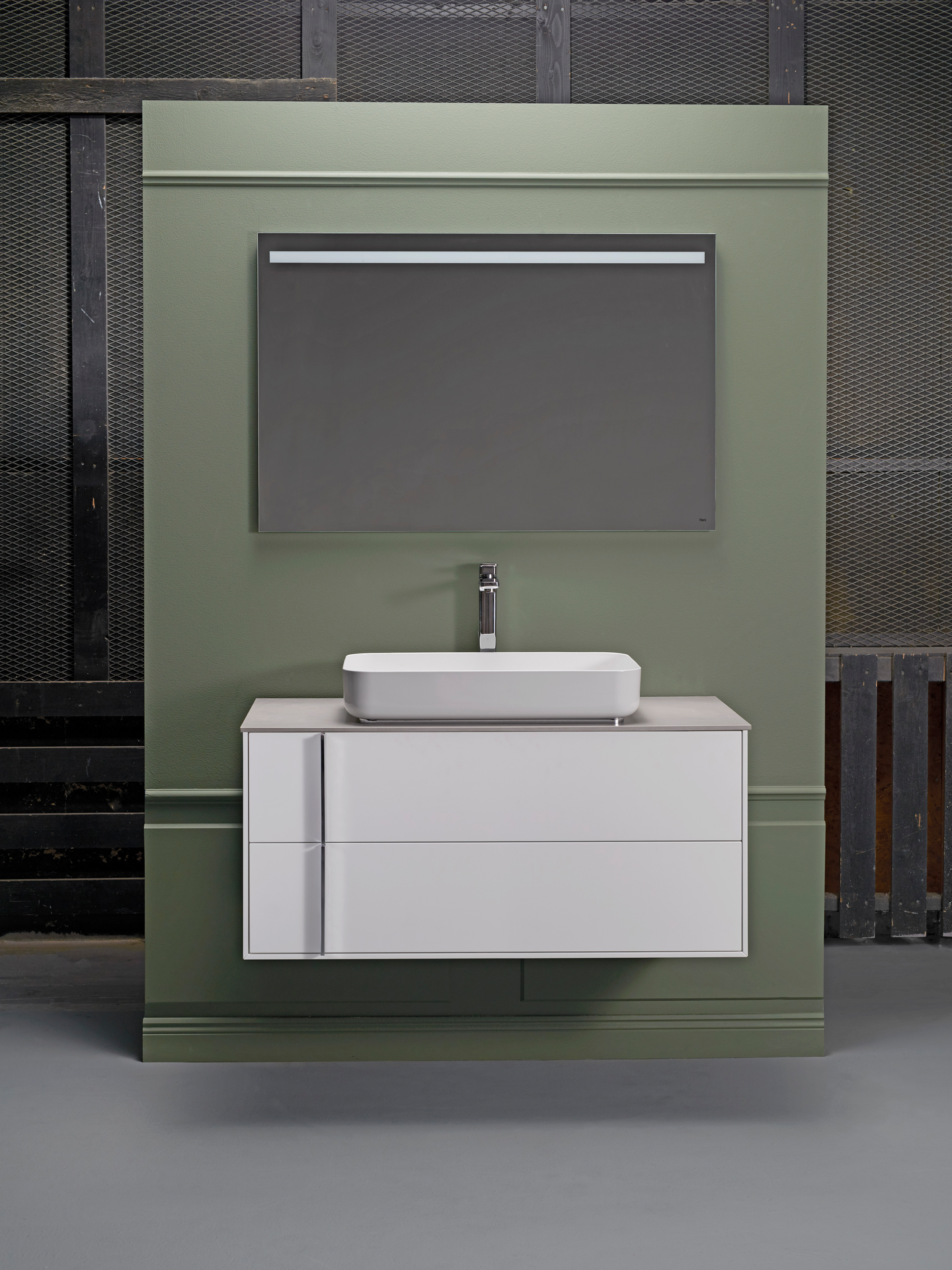 TVÄTTSTÄLLSSKÅP HAFA EDGE 1000 VIT