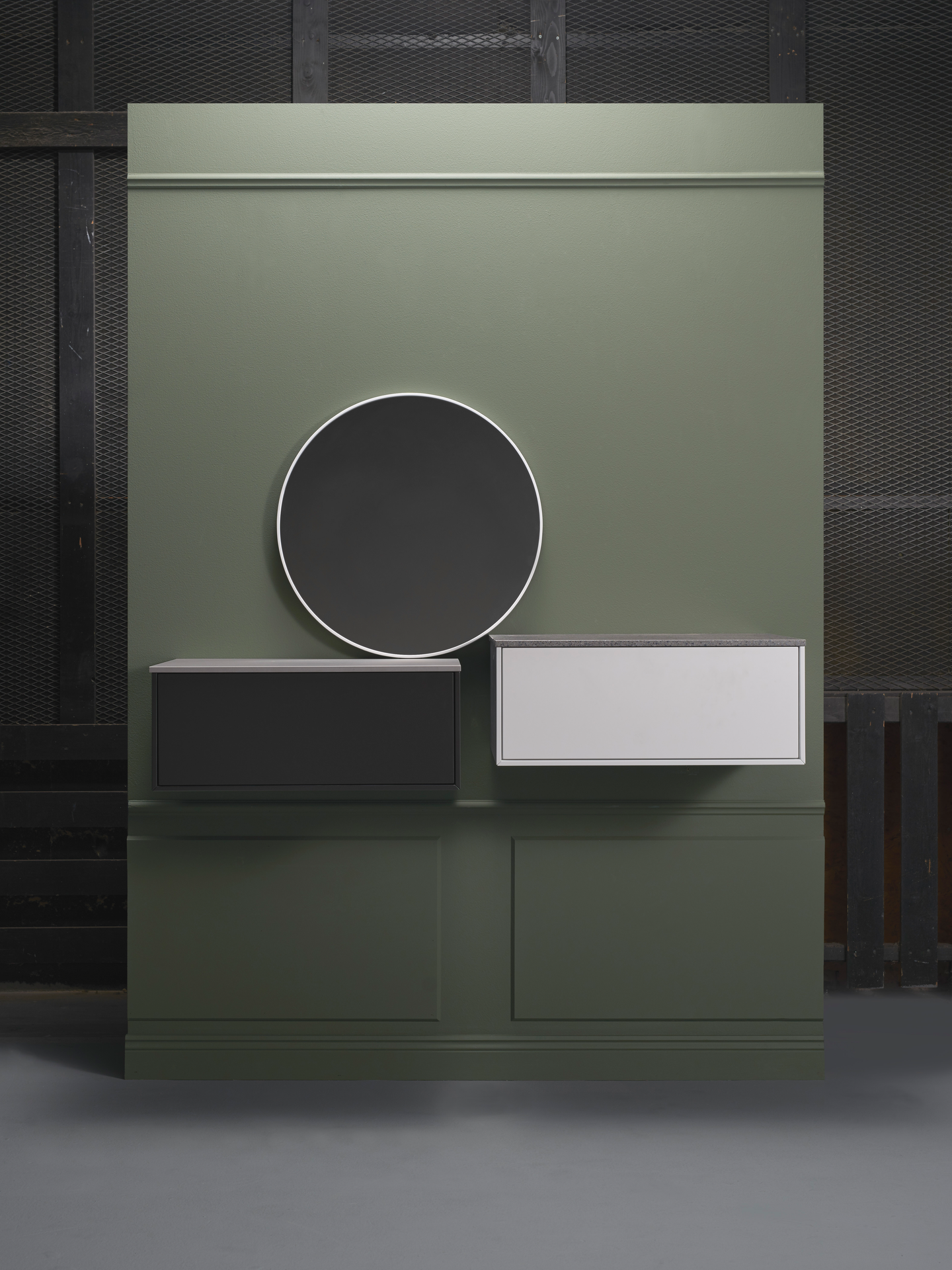 SIDOMODUL HAFA EDGE 600 ANTRACITGRÅ