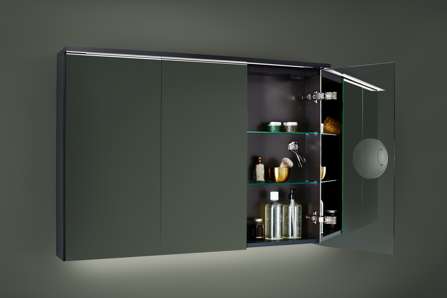 EDGE HAFA SPEGELSKÅP 1000 ANTRACITGRÅ