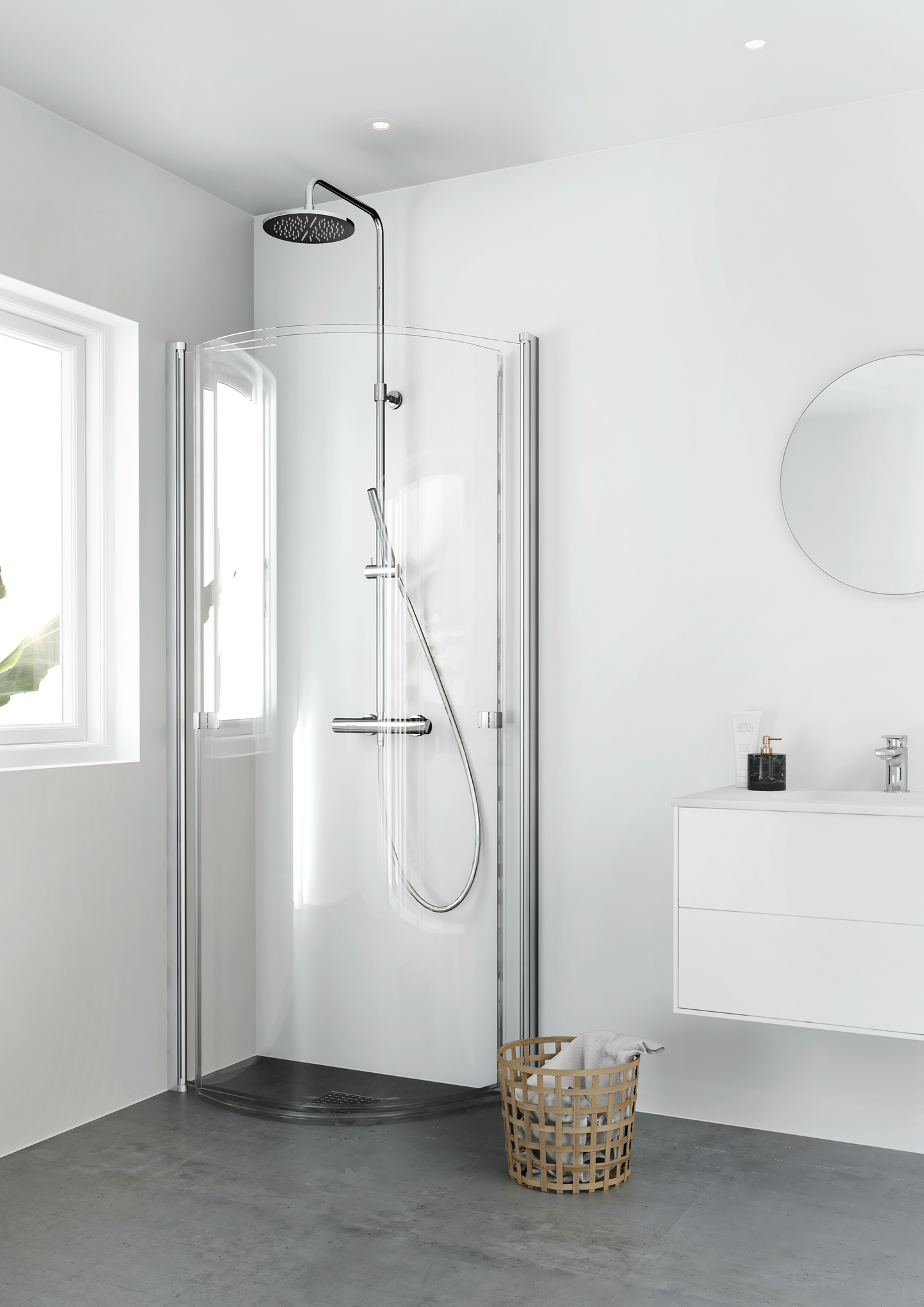 DUSCHHÖRN HAFA IGLOOPRO U 80X95, KLAR N