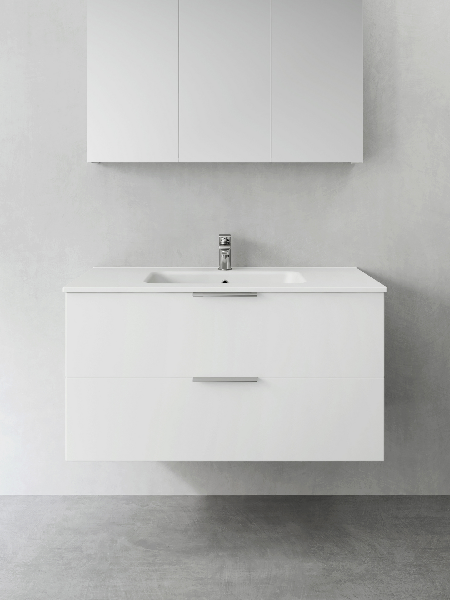 TVÄTTSTÄLLSSKÅP HAFA SHAPE VIT 1000