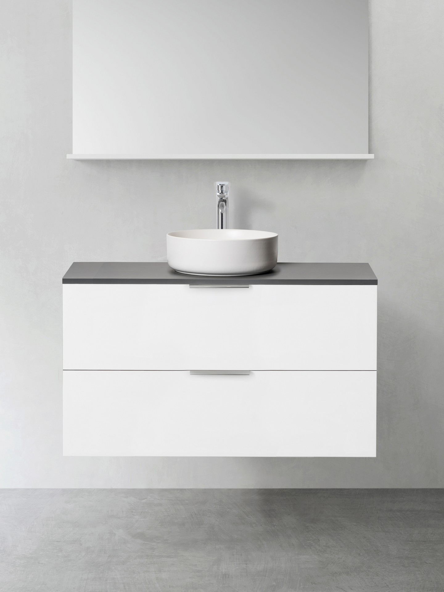 TVÄTTSTÄLLSSKÅP HAFA SHAPE VIT 1000