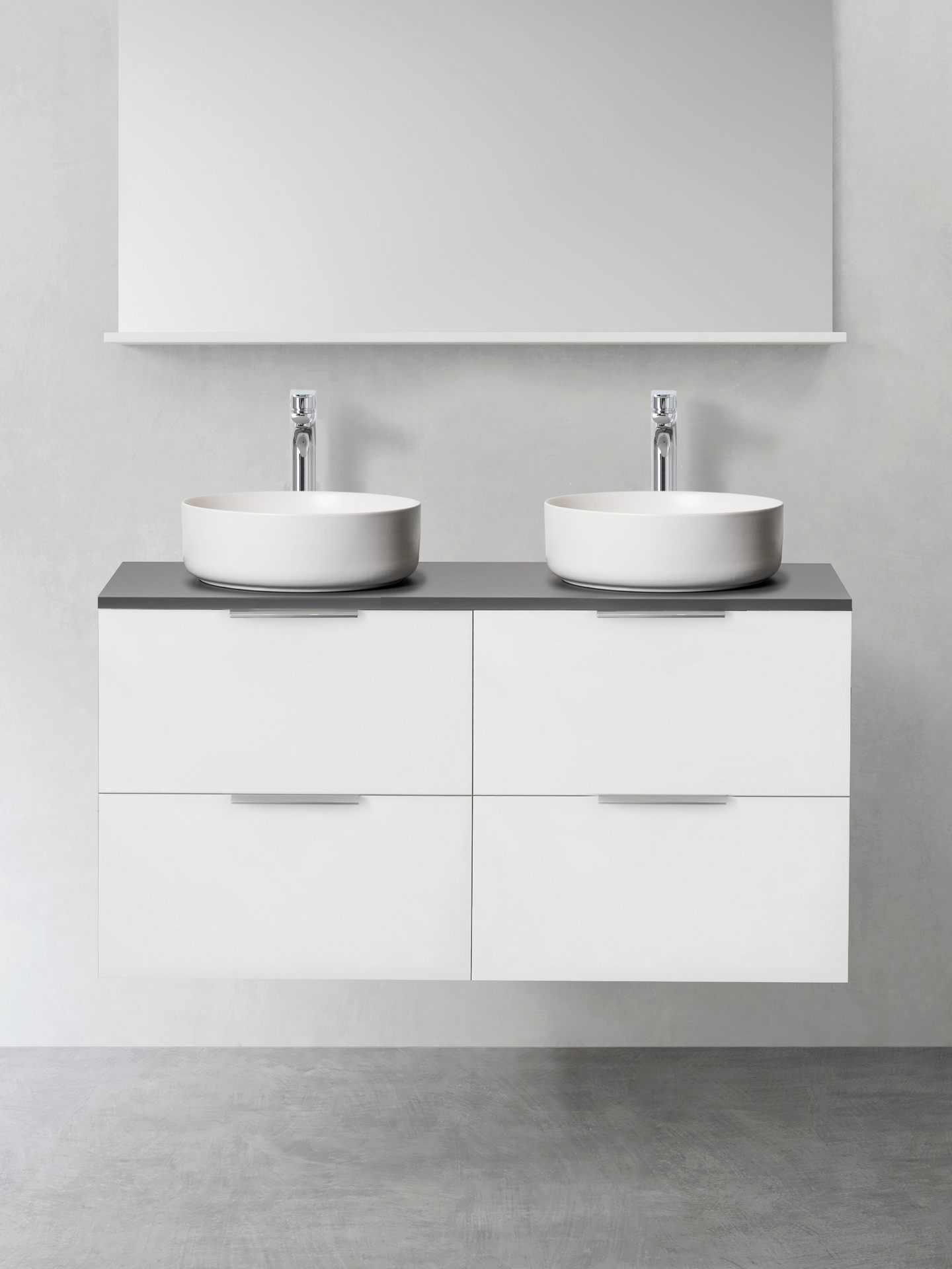 TVÄTTSTÄLLSSKÅP HAFA SHAPE VIT 1200D