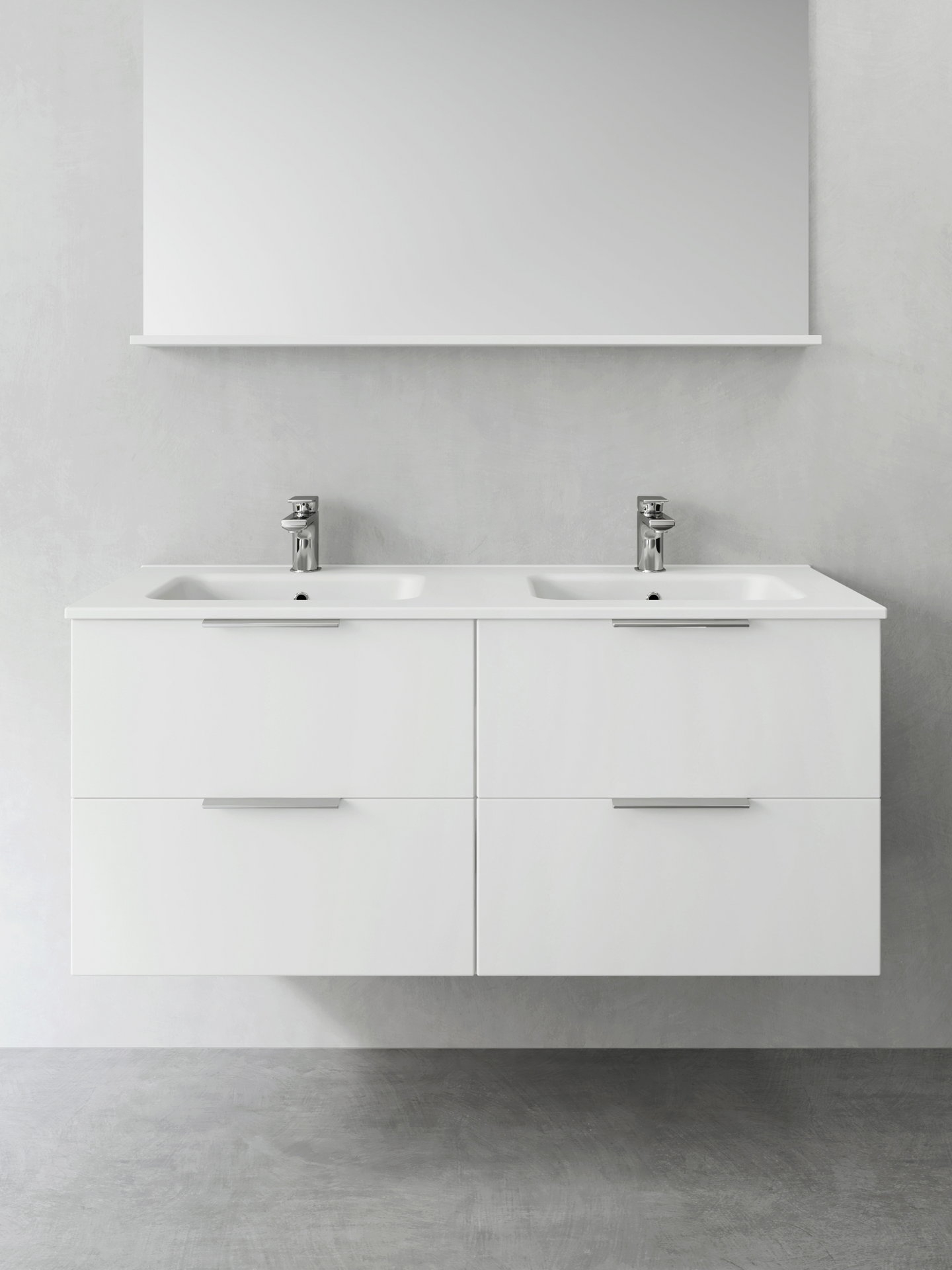 TVÄTTSTÄLLSSKÅP HAFA SHAPE VIT 1200D