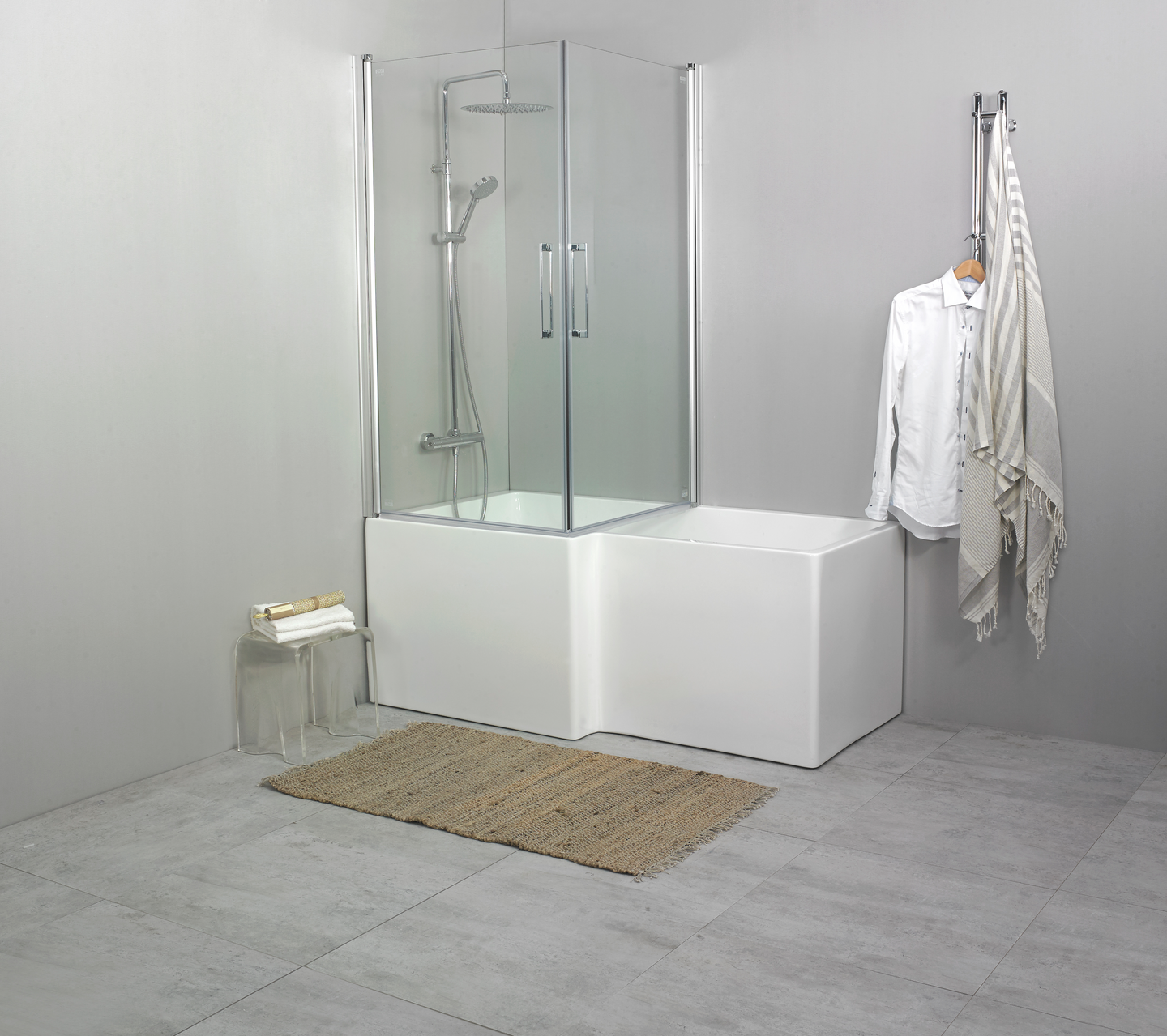 BADKAR NORO GRAND INKL AVLOPPSSATS, 160X83/70 HÖGER