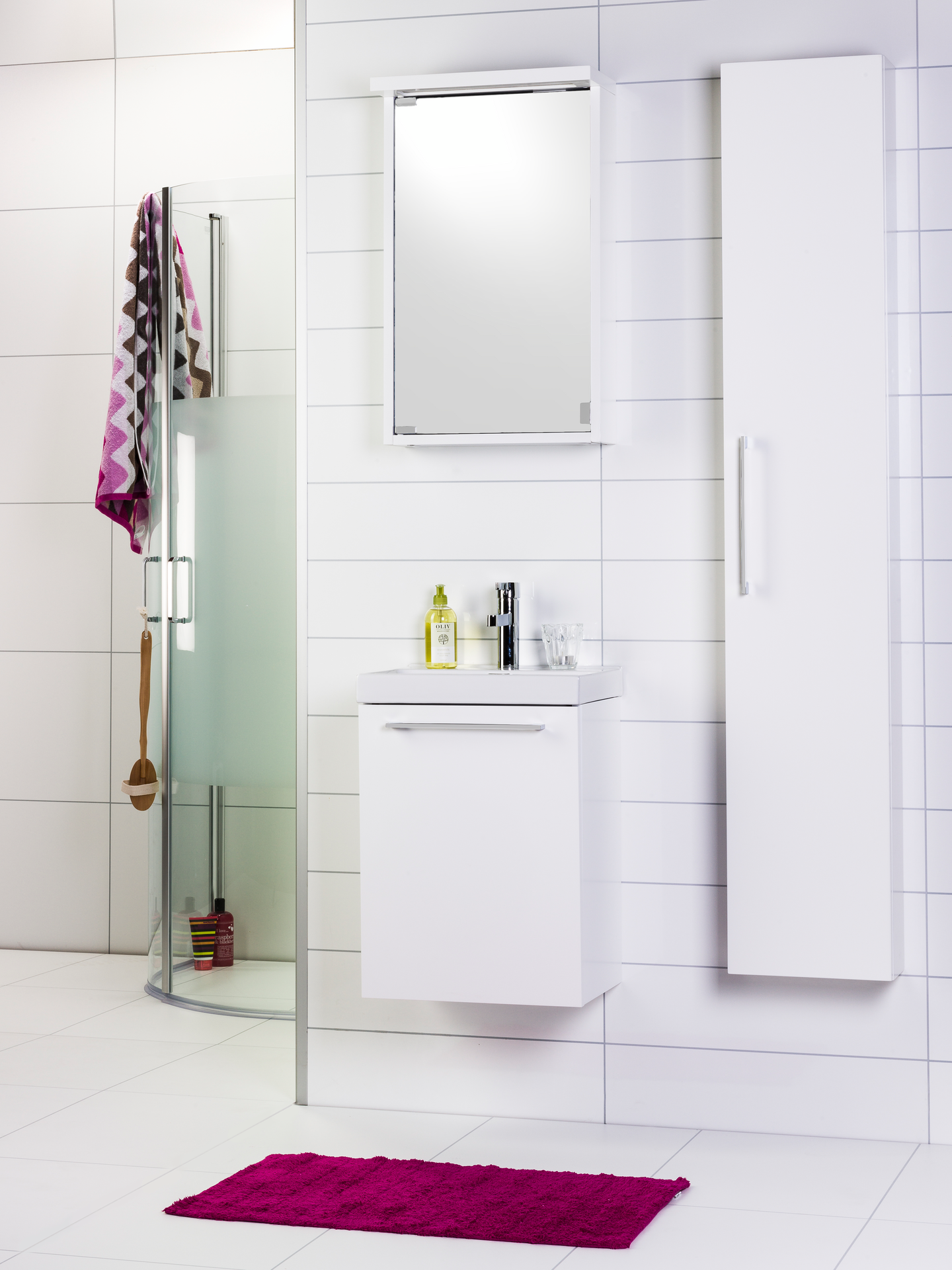 TVÄTTSTÄLL&UNDERSKÅP NORO LOOK 420, MATT VIT