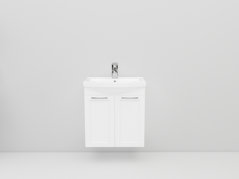 TVÄTTSTÄLL&UNDERSKÅP NORO FIX 550, MATT VIT RAMLUCKA