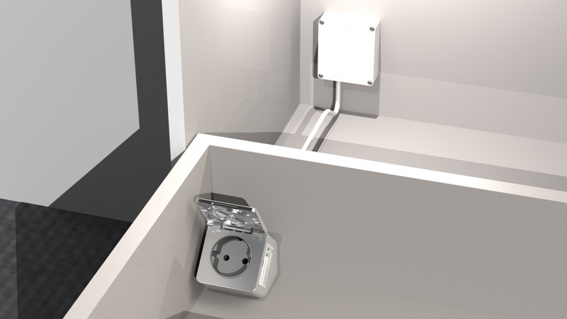 ELUTTAG&FÖRHÖJNINGSRING NORO FÖR, LÅDA/SKÅP VIT