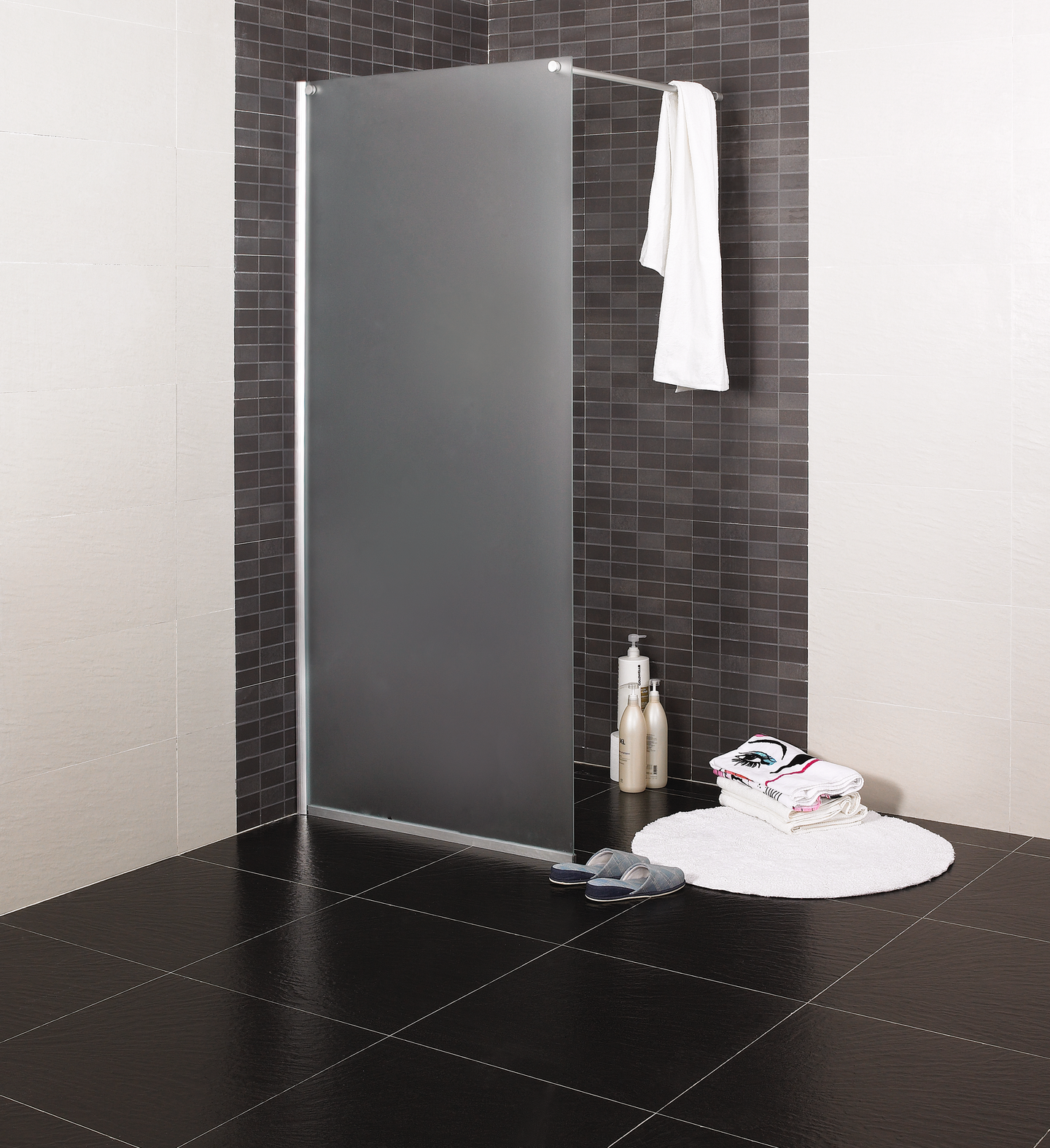 DUSCHVÄGG NORO FROST DV 115 FROSTAT, GLAS 2000X1150