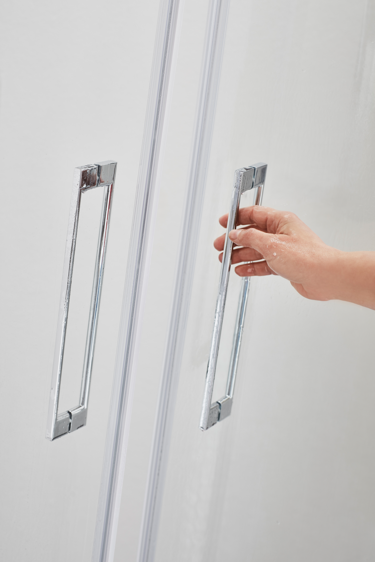 DUSCHHÖRN NORO FIX TREND C 99 SILVER MATT TRANSPARENT GLAS