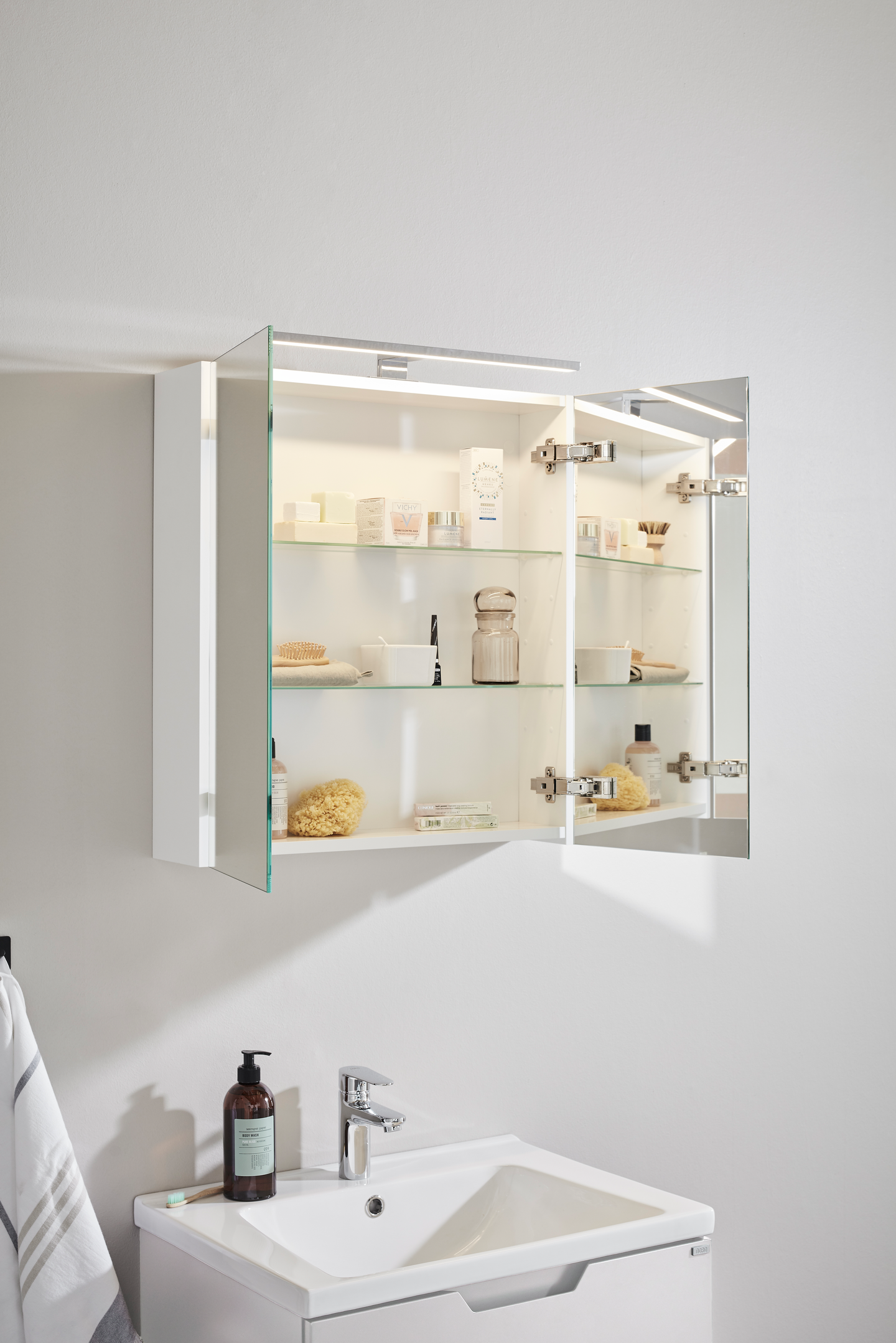 SPEGELSKÅP NORO FLEX VIT MATT 600