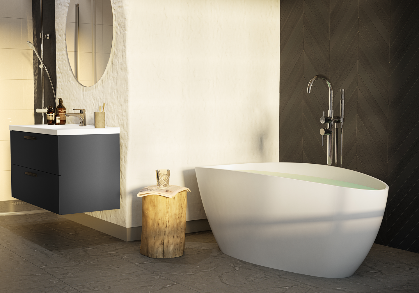 BADKAR WESTERBERGS ELLIPSE  1570 VITT MATT