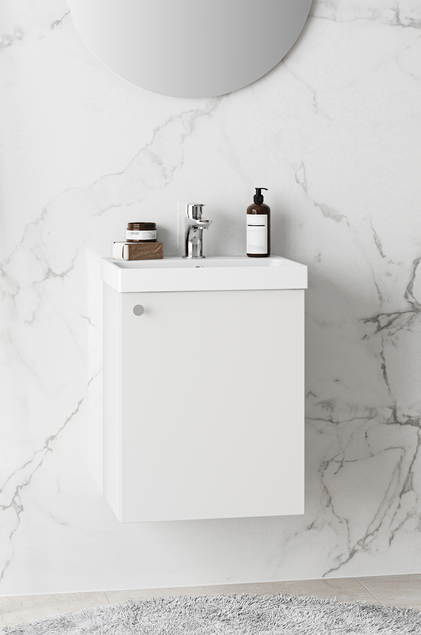 TVÄTTSTÄLLSSKÅP WESTERBERGS HED LUCKA VIT 420