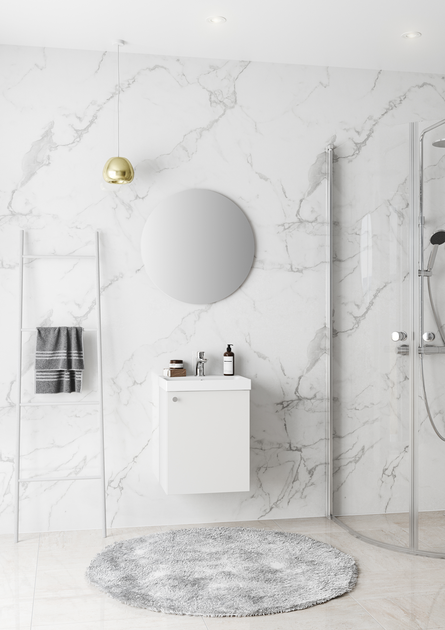 TVÄTTSTÄLLSSKÅP WESTERBERGS HED LUCKA VIT 420