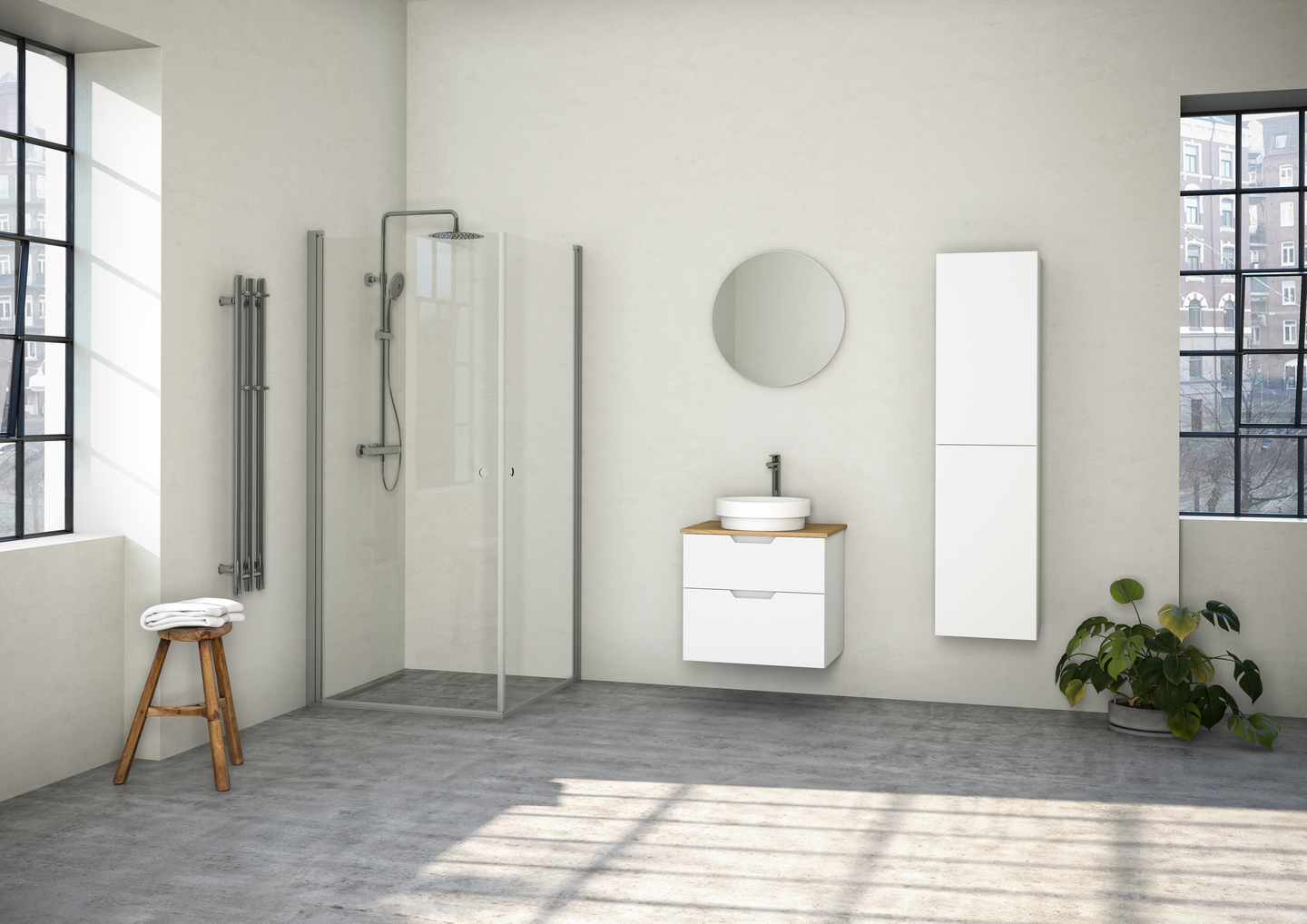 KOMMOD NORO STUDIO VIT MATT 600