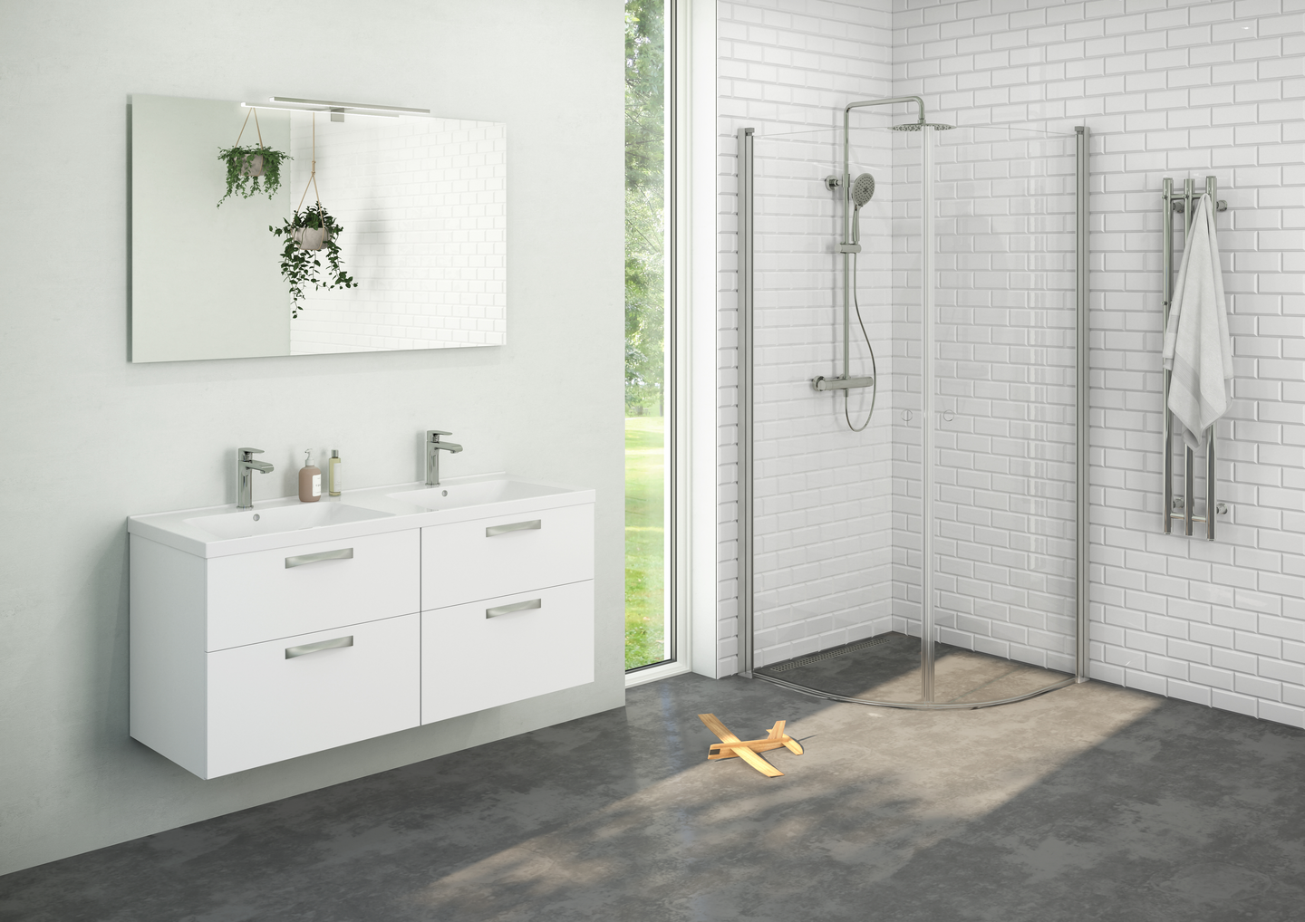 KOMMOD NORO CITY VIT BLANK 1200D