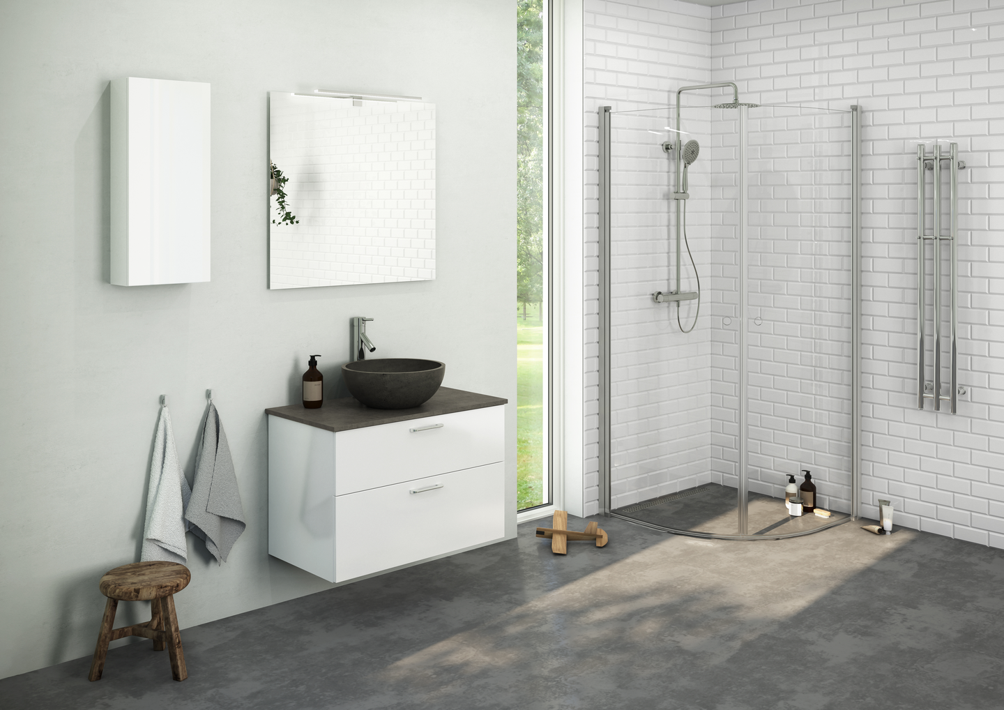 KOMMOD NORO CITY VIT BLANK 800