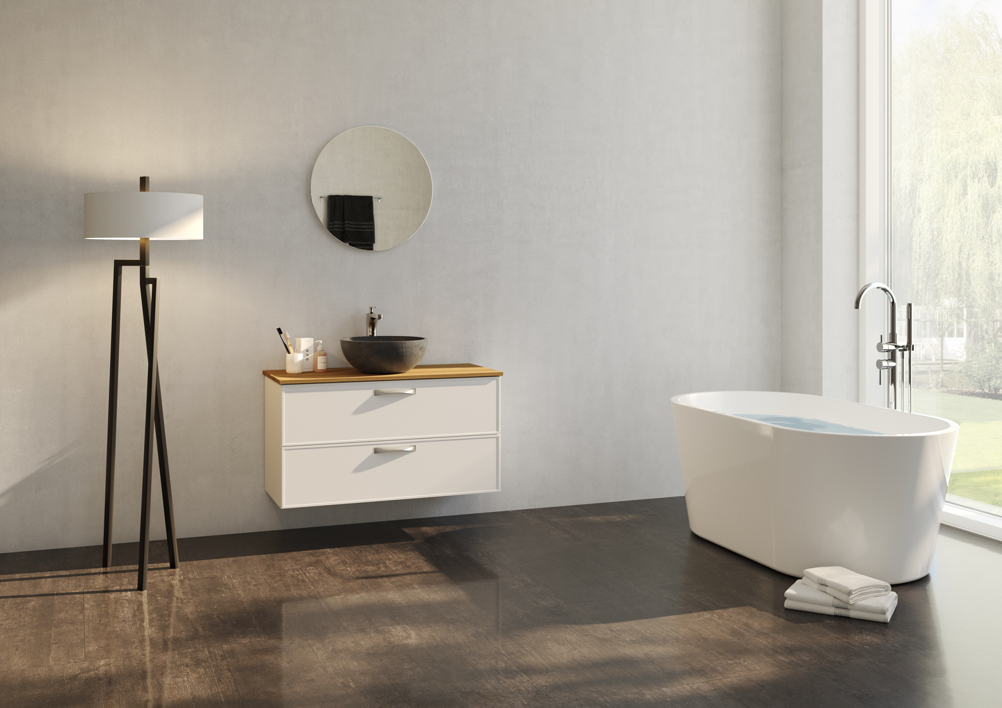 KOMMOD NORO VOGUE VIT MATT 1000