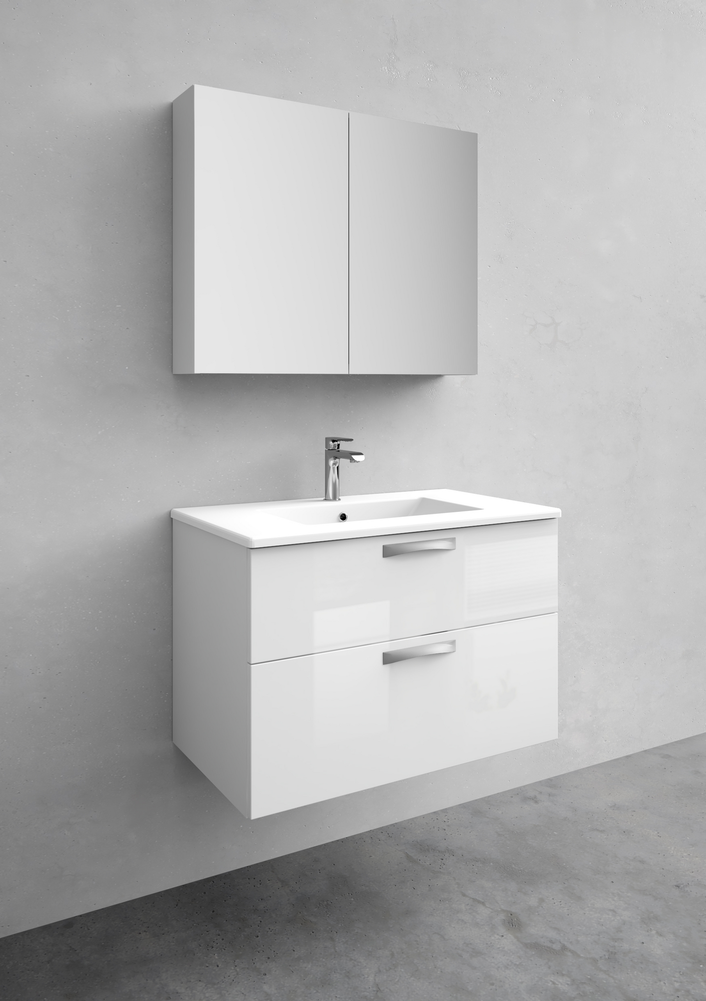 KOMMOD NORO CITY VIT BLANK 800