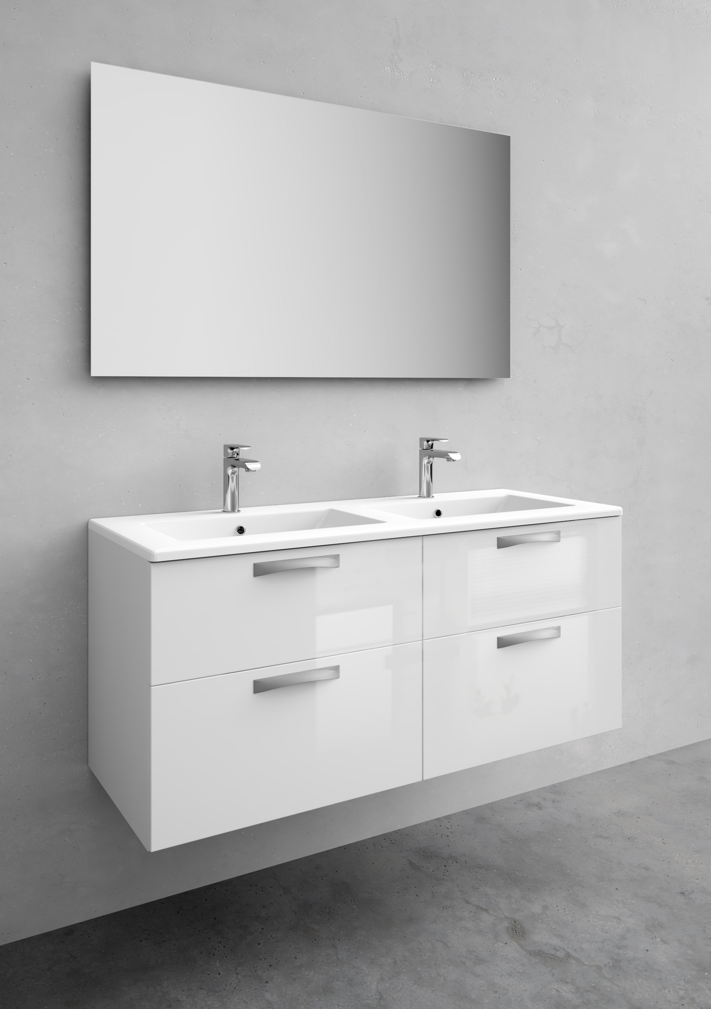 KOMMOD NORO CITY VIT BLANK 1200D