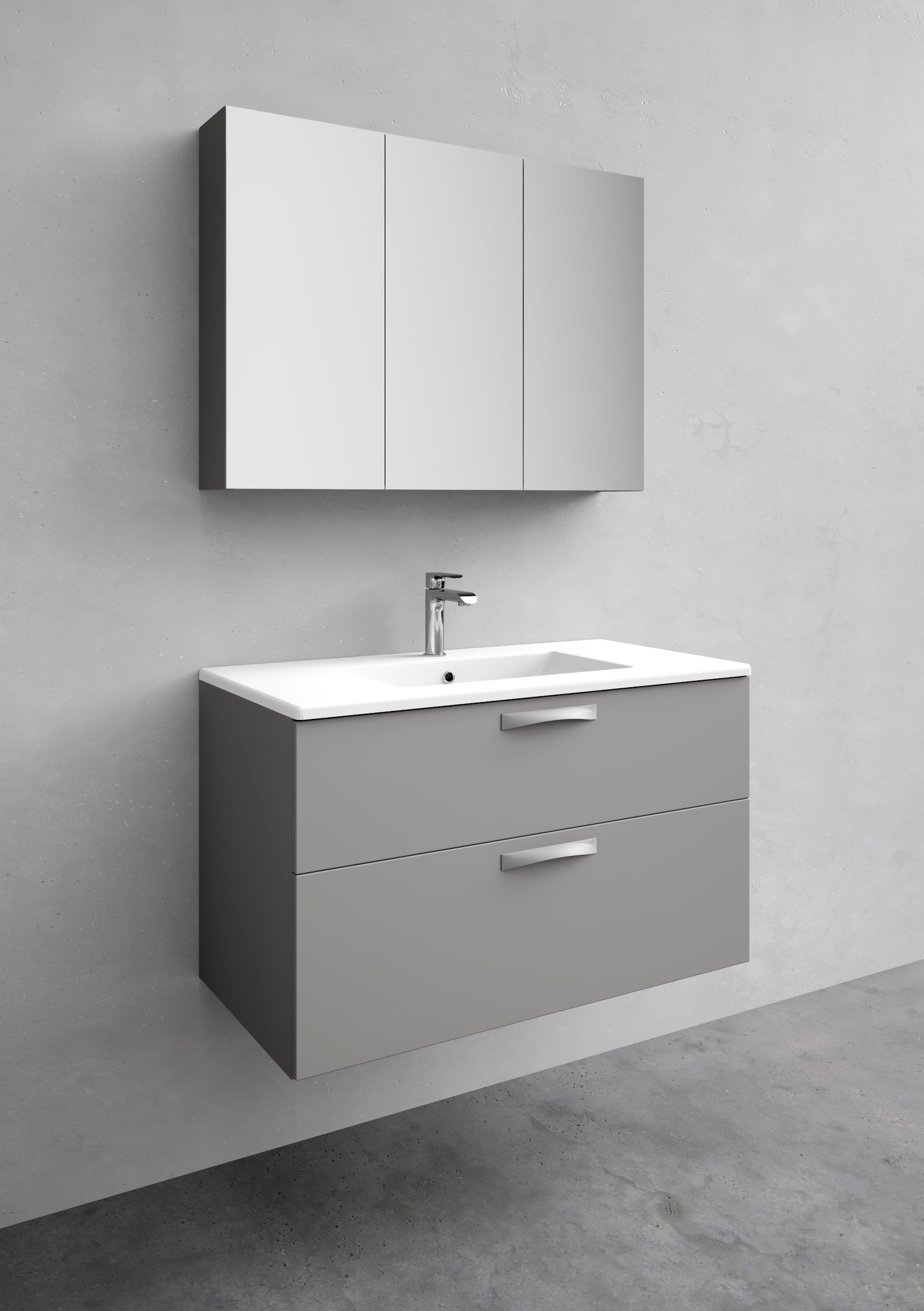 KOMMOD NORO CITY SOFT GRÅ 900