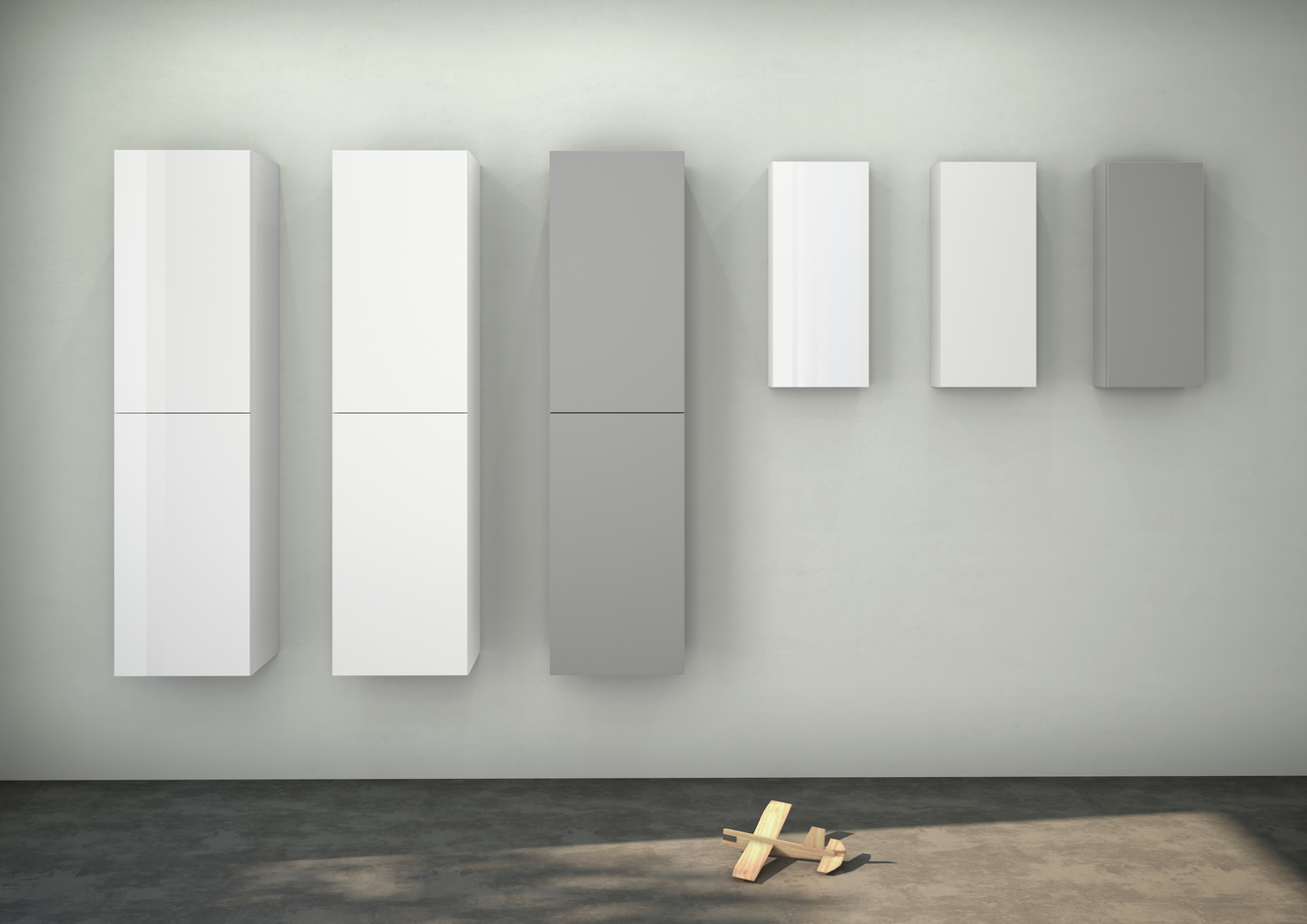 HÖGSKÅP NORO FLEX COMPACT, CITY/STUDIO VIT MATT