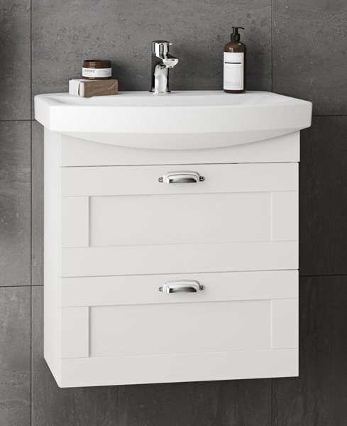 TVÄTTSTÄLLSSKÅP WESTERBERGS LYCKA LÅDOR VIT RAM 600