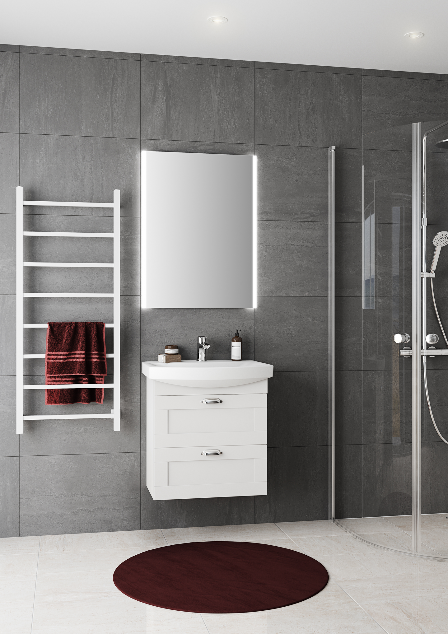 TVÄTTSTÄLLSSKÅP WESTERBERGS LYCKA LÅDOR VIT RAM 600