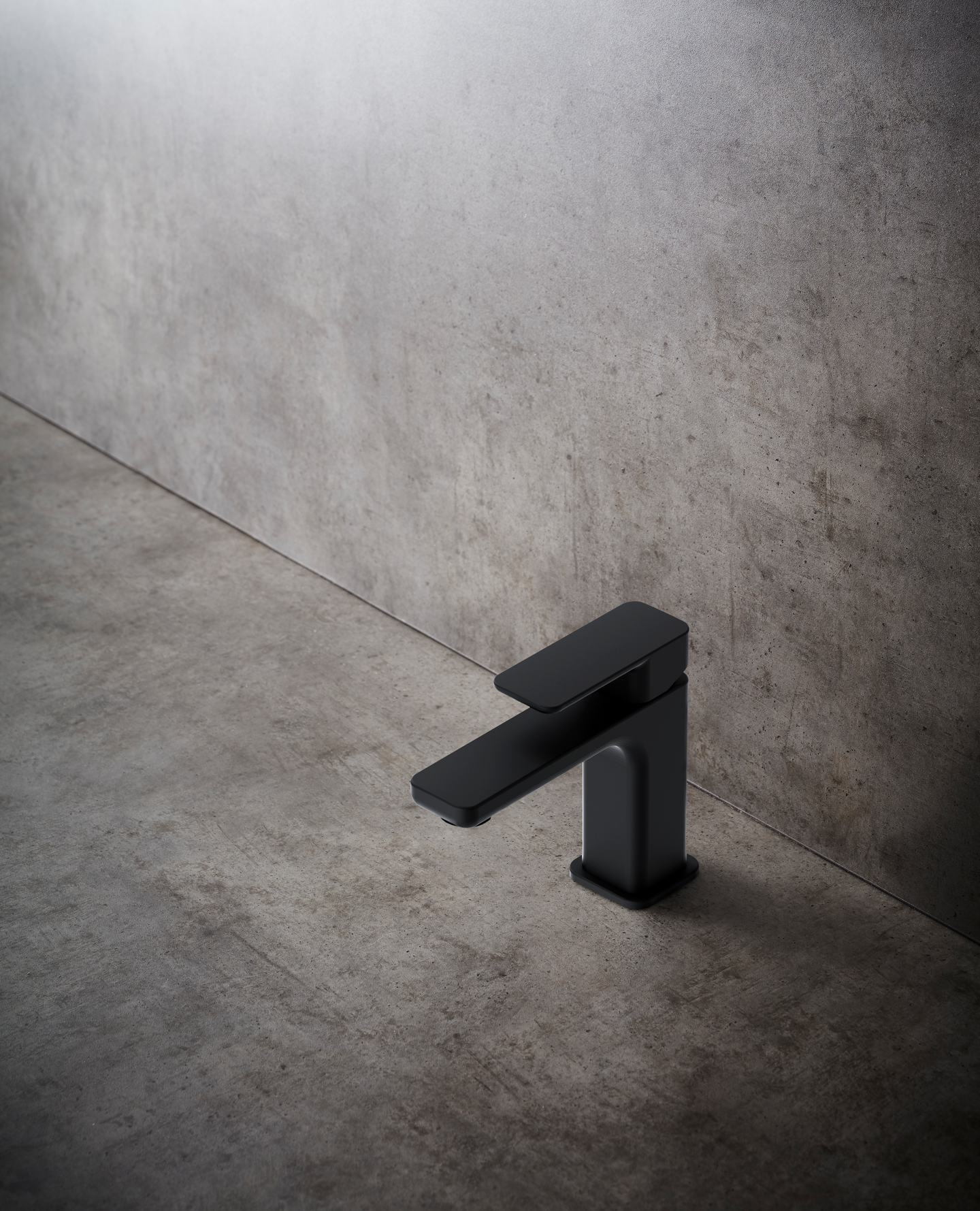 TVÄTTSTÄLLSBLANDARE HAFA SMOOTH LÅG, SVART