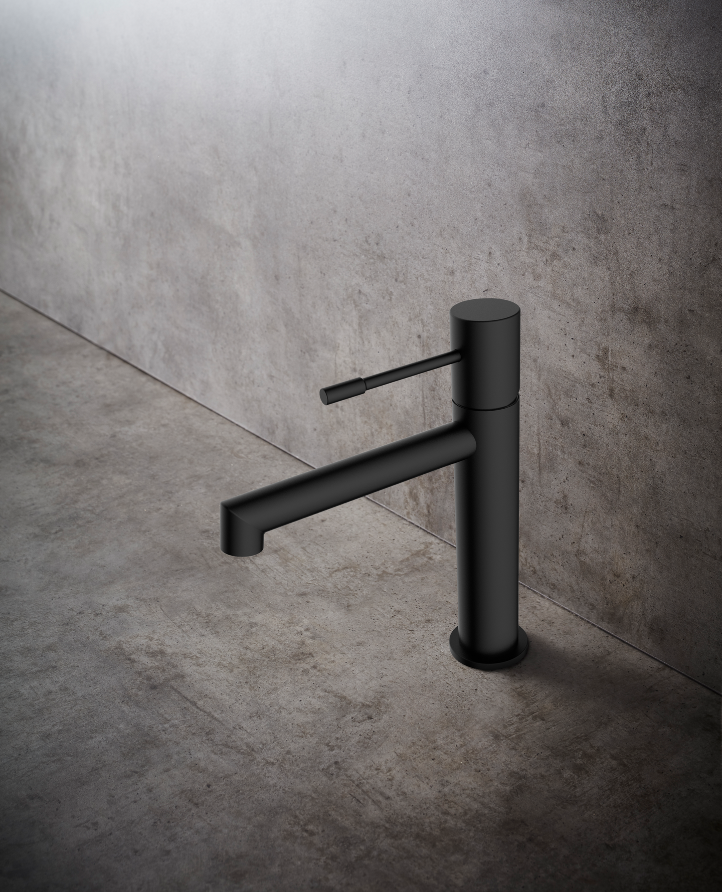 TVÄTTSTÄLLSBLANDARE HAFA SHAPE LÅG, SVART